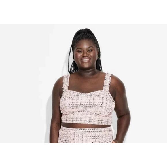 Wild Fable Tweed Boucle Tiny Tank Top Women's 4X NWT - Picture 1 of 4